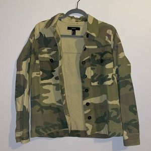 Forever 21 Army Jean Jacket